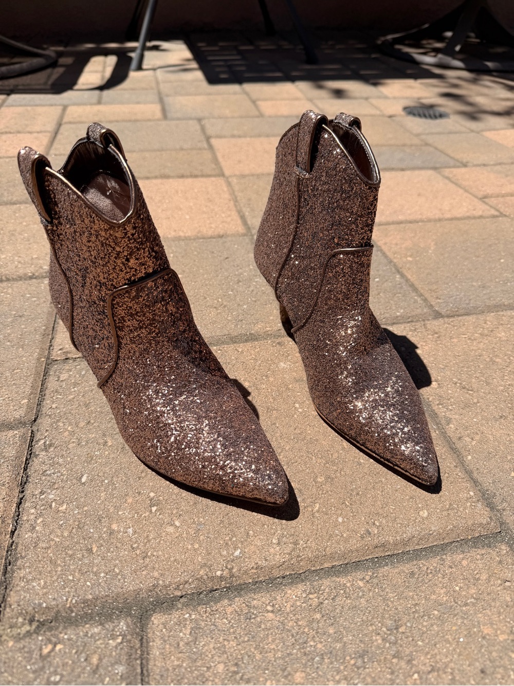 Charles by Charles David Auden glitter booties size 6